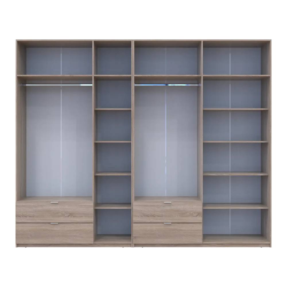 Шкаф для одежды Doros Лукас Дуб сонома 3+4 ДСП 295х50х240 DRS-011707 (42005123)