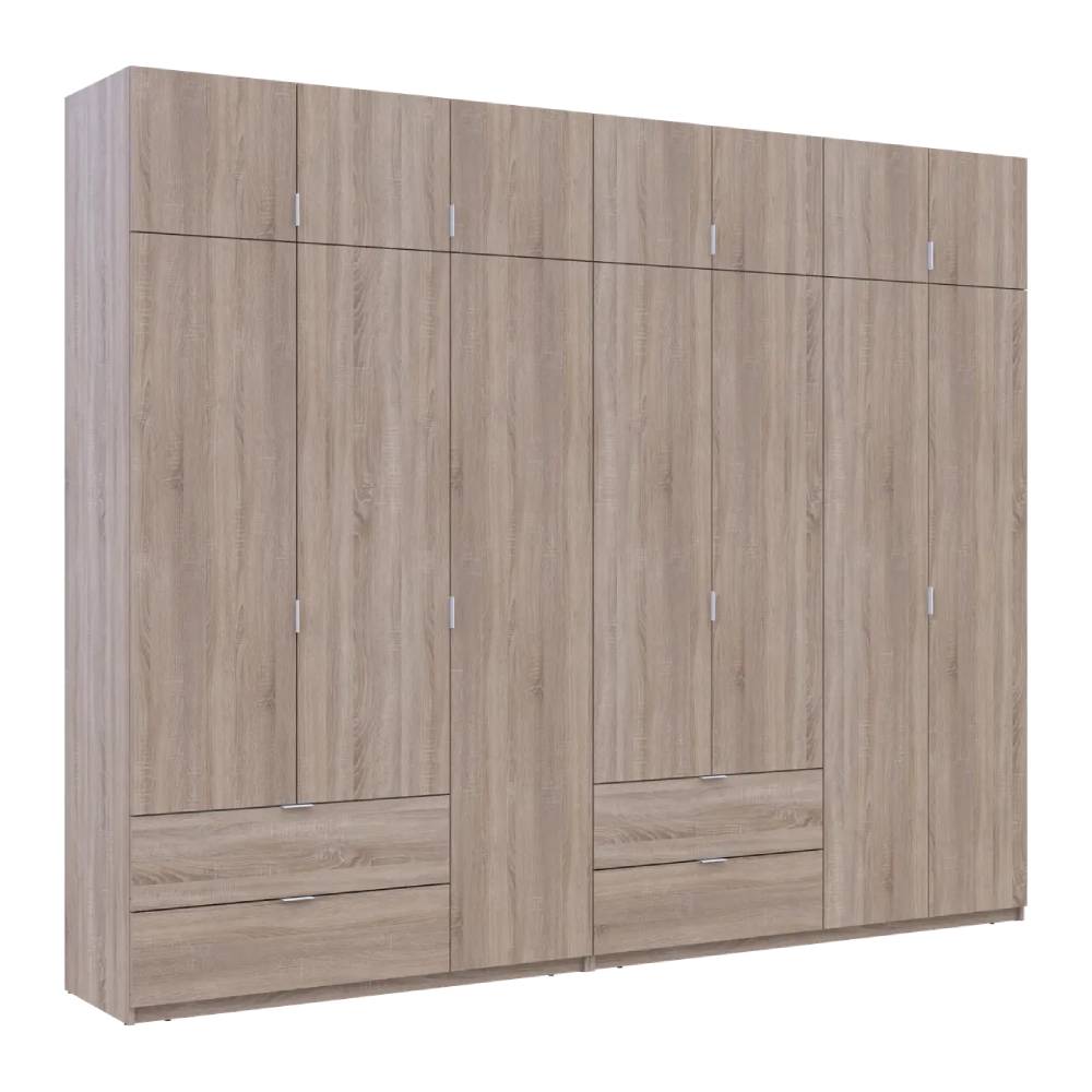 Шкаф для одежды Doros Лукас Дуб сонома 3+4 ДСП 295х50х240 DRS-011707 (42005123)