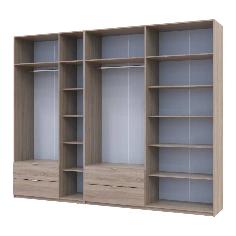 Шкаф для одежды Doros Лукас Дуб сонома 3+4 ДСП 300х50х240 DRS-011708 (42005131)