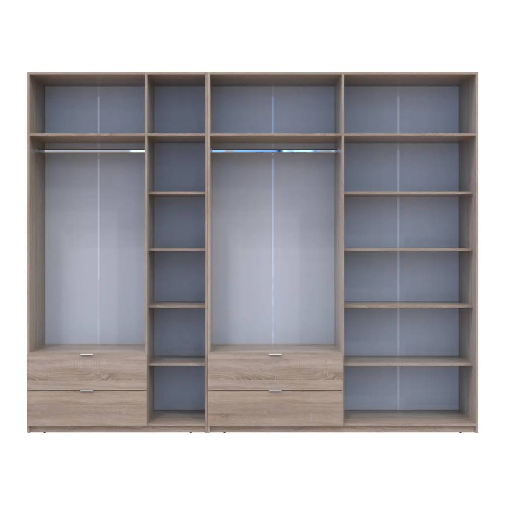 Шкаф для одежды Doros Лукас Дуб сонома 3+4 ДСП 300х50х240 DRS-011708 (42005131)