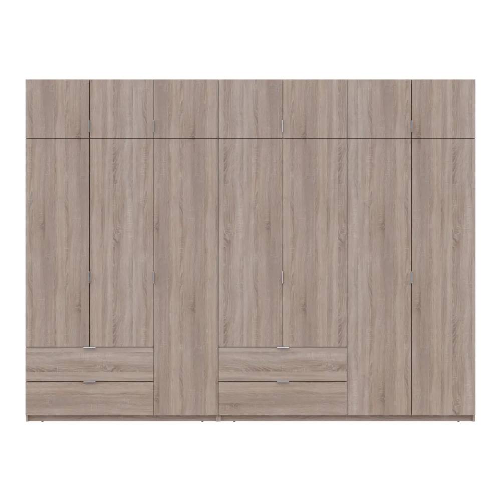 Шкаф для одежды Doros Лукас Дуб сонома 3+4 ДСП 315х50х240 DRS-011709 (42005135)