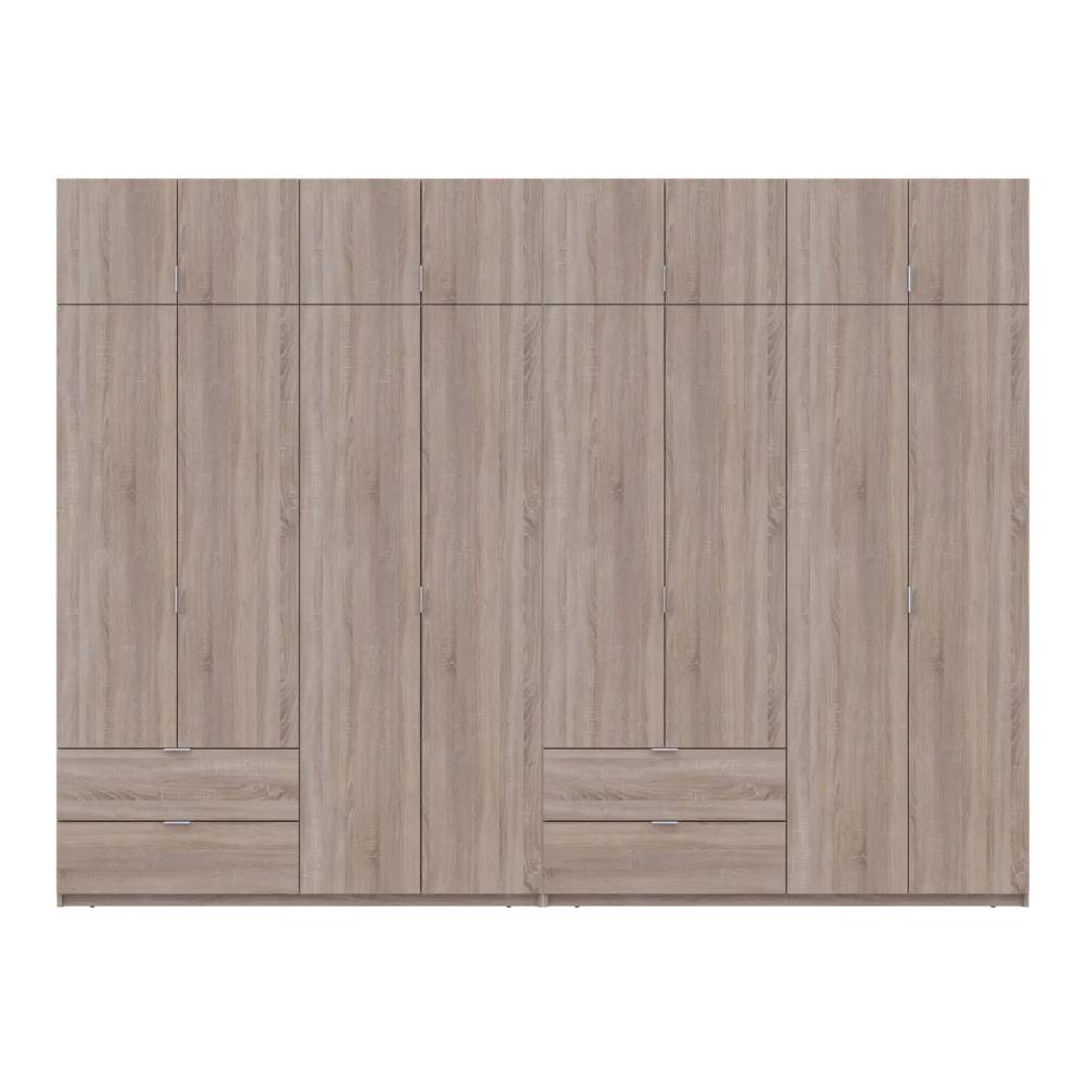 Шкаф для одежды Doros Лукас Дуб сонома 4+4 ДСП 320х50х240 DRS-011710 (42005127)