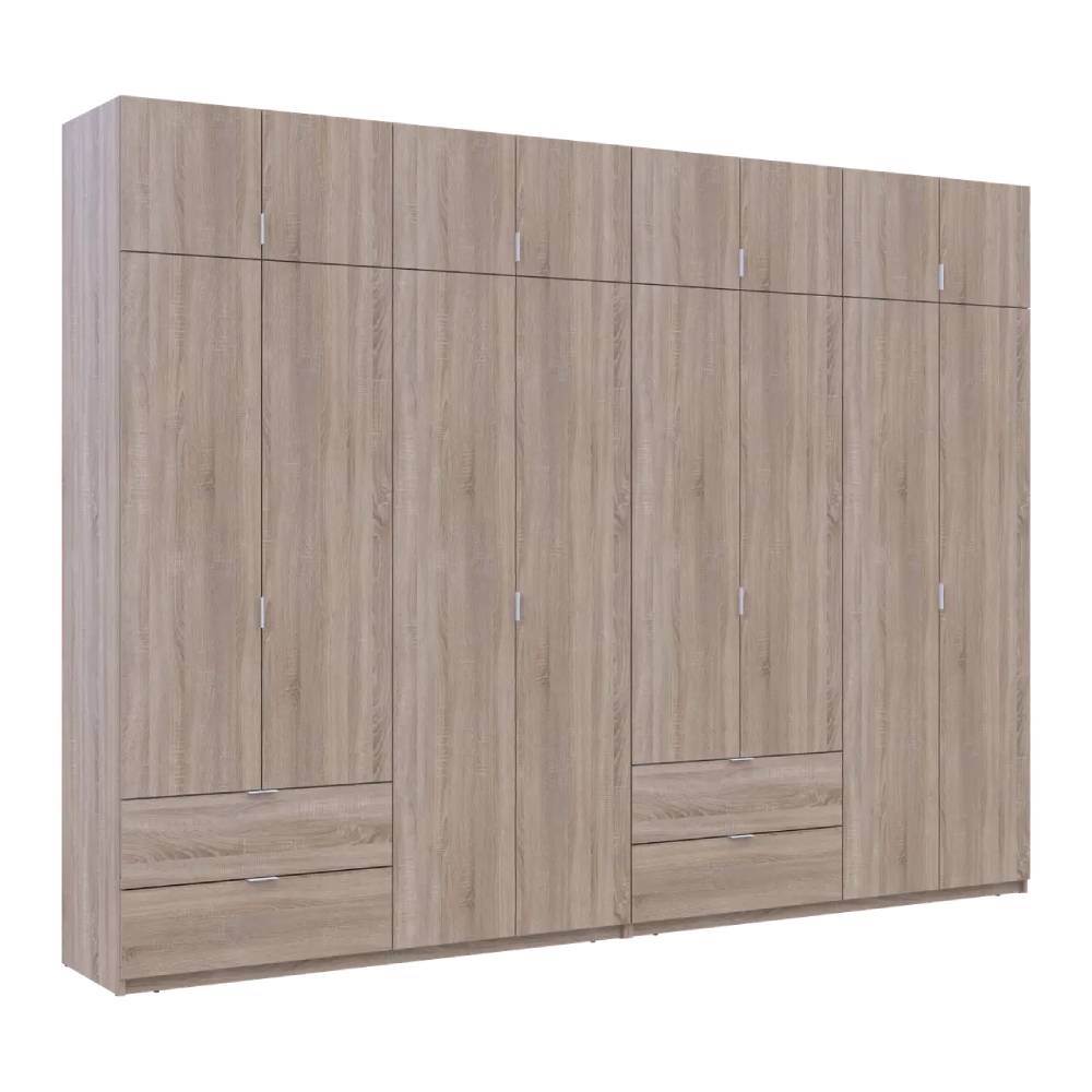 Шкаф для одежды Doros Лукас Дуб сонома 4+4 ДСП 320х50х240 DRS-011710 (42005127)