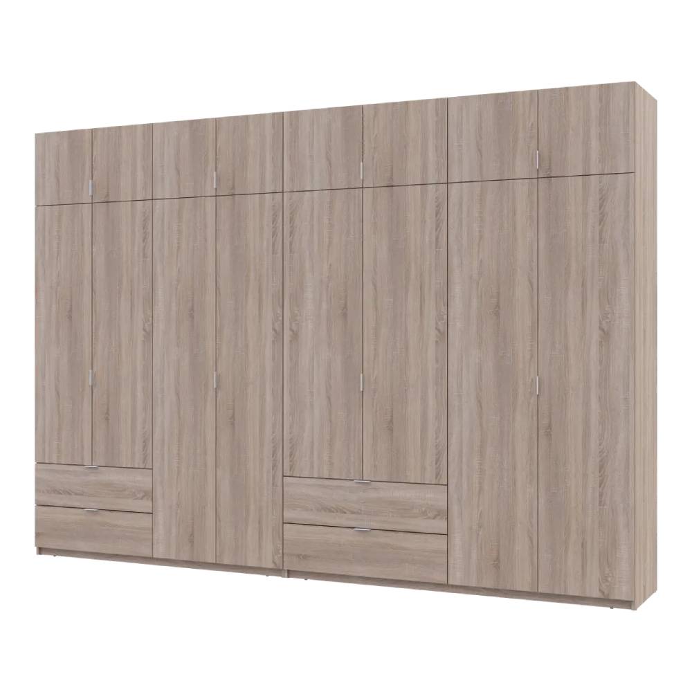 Шкаф для одежды Doros Лукас Дуб сонома 4+4 ДСП 340х50х240 DRS-011711 (42005139)