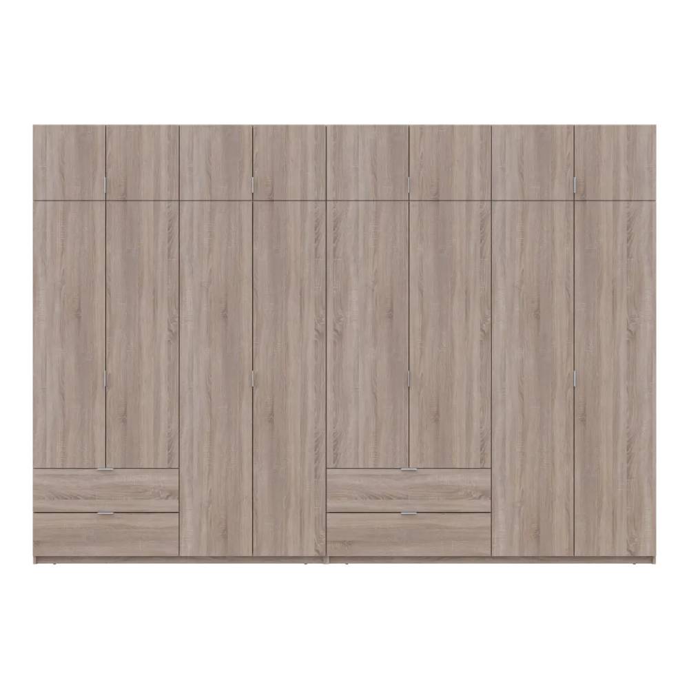 Шкаф для одежды Doros Лукас Дуб сонома 4+4 ДСП 340х50х240 DRS-011711 (42005139)