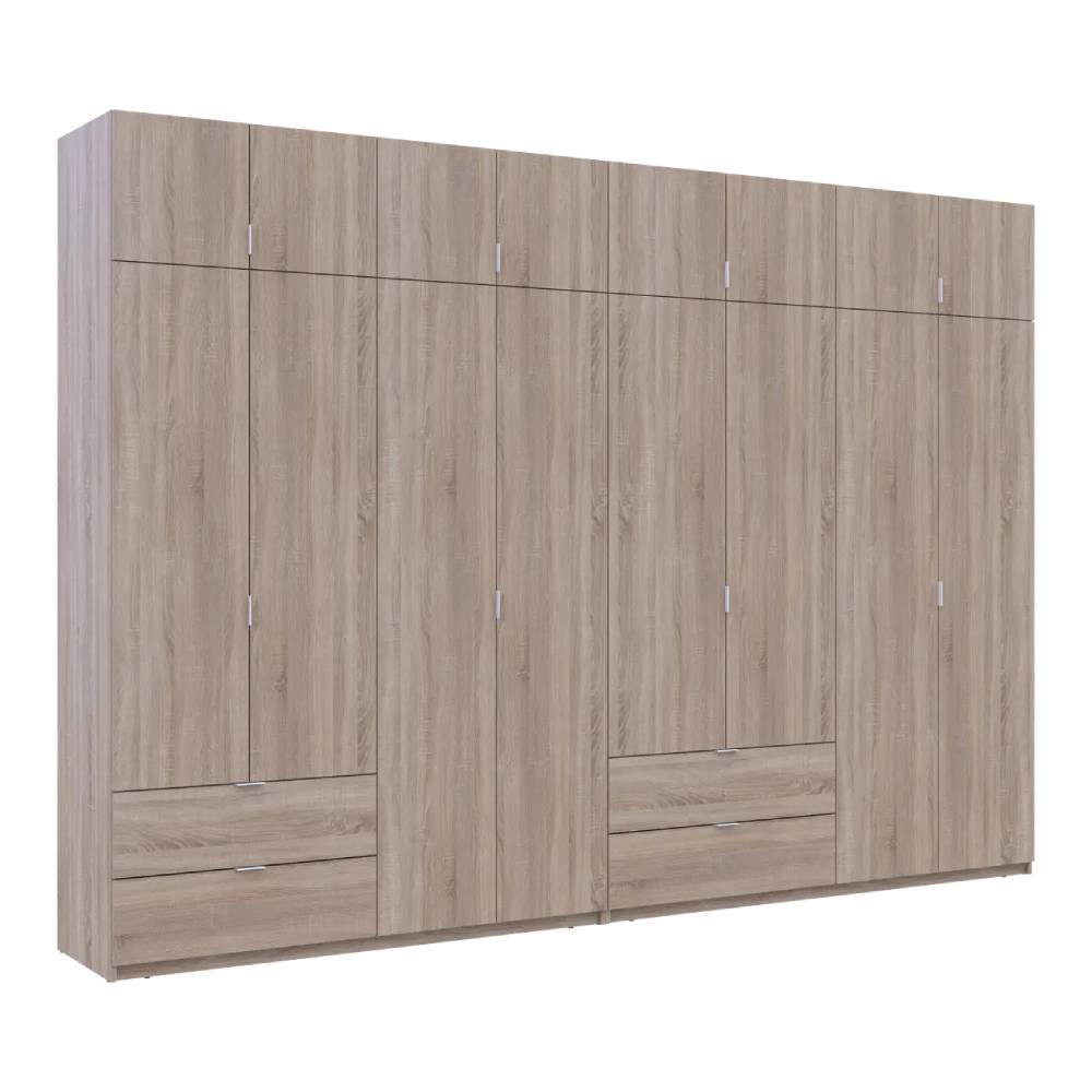 Шкаф для одежды Doros Лукас Дуб сонома 4+4 ДСП 340х50х240 DRS-011711 (42005139)