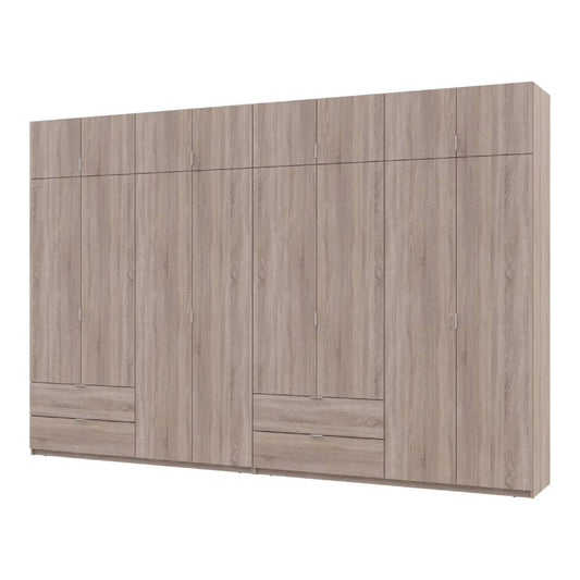 Шкаф для одежды Doros Лукас Дуб сонома 4+4 ДСП 360х50х240 DRS-011712 (42005143)