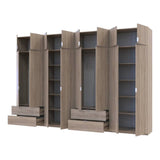 Шкаф для одежды Doros Лукас Дуб сонома 4+4 ДСП 360х50х240 DRS-011712 (42005143)