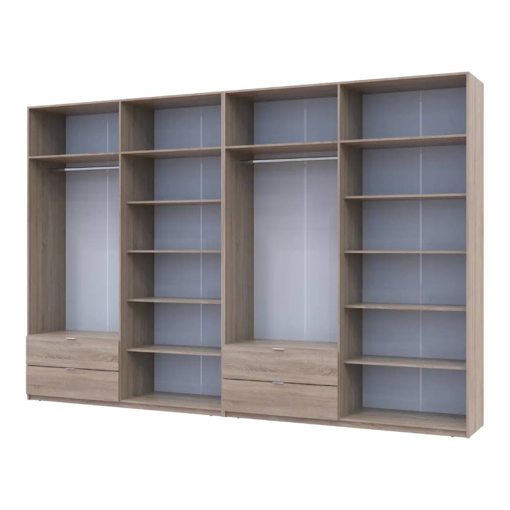 Шкаф для одежды Doros Лукас Дуб сонома 4+4 ДСП 360х50х240 DRS-011712 (42005143)