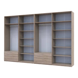 Шкаф для одежды Doros Лукас Дуб сонома 4+4 ДСП 360х50х240 DRS-011712 (42005143)