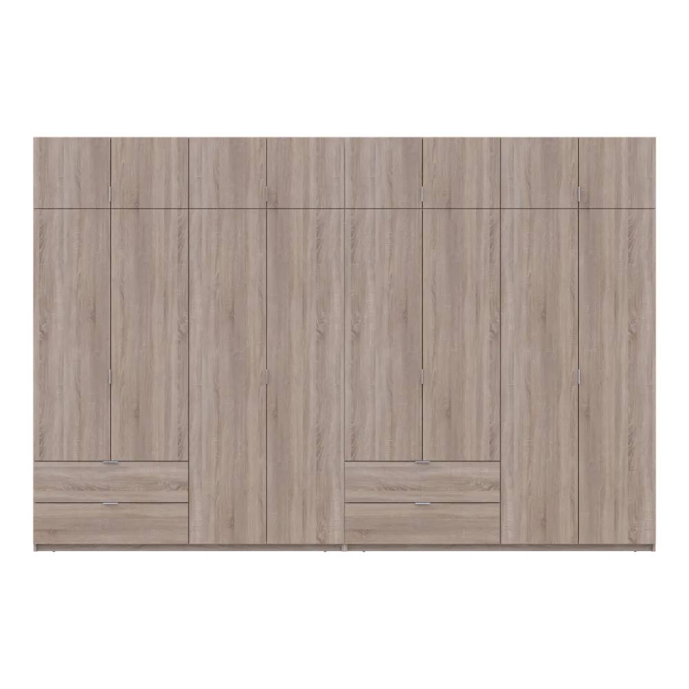 Шкаф для одежды Doros Лукас Дуб сонома 4+4 ДСП 360х50х240 DRS-011712 (42005143)