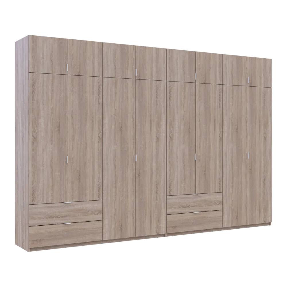 Шкаф для одежды Doros Лукас Дуб сонома 4+4 ДСП 360х50х240 DRS-011712 (42005143)