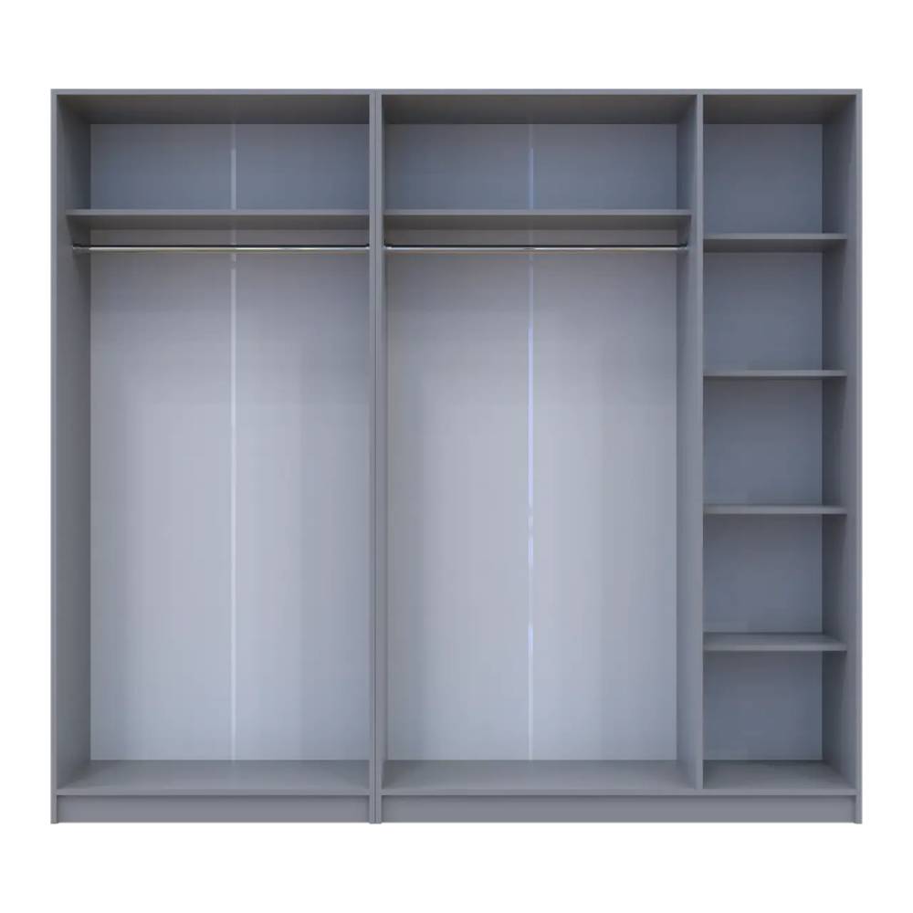 Шкаф для одежды Doros Промо Серый 2+3 ДСП 225х48х204 DRS-011628 (80737767)