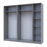 Шкаф для одежды Doros Промо Серый 2+3 ДСП 225х48х204 DRS-011628 (80737767)