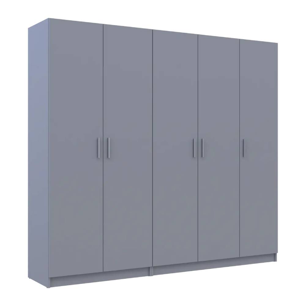 Шкаф для одежды Doros Промо Серый 2+3 ДСП 225х48х204 DRS-011628 (80737767)