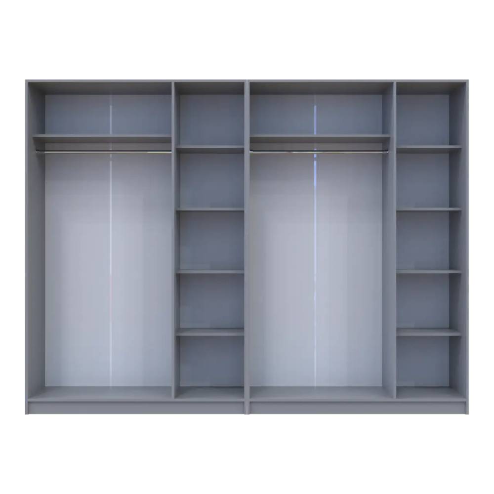 Шкаф для одежды Doros Промо Серый 3+3 ДСП 270х48х204 DRS-011629 (80737768)