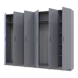 Шкаф для одежды Doros Промо Серый 3+3 ДСП 270х48х204 DRS-011629 (80737768)