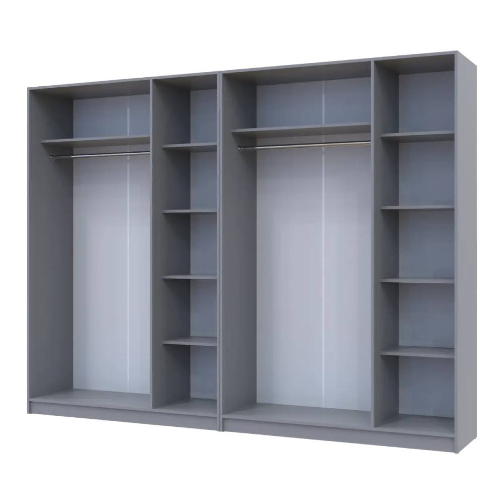 Шкаф для одежды Doros Промо Серый 3+3 ДСП 270х48х204 DRS-011629 (80737768)