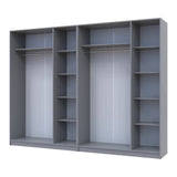 Шкаф для одежды Doros Промо Серый 3+3 ДСП 270х48х204 DRS-011629 (80737768)