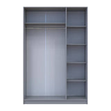 Шкаф для одежды Doros Промо Серый 3 ДСП 135х48х204 DRS-011626 (80737765)