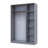Шкаф для одежды Doros Промо Серый 3 ДСП 135х48х204 DRS-011626 (80737765)