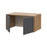 Антресоль Doros Ронди Дуб Артизан/Графит 2 ДСП 82х52х41 DRS-011606 (80737812)