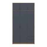 Антресоль Doros Ронди Дуб Артизан/Графит 3 ДСП 121х52х41 DRS-011605 (80737822)