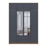 Антресоль Doros Ронди Дуб Артизан/Графит 4 ДСП 160х52х41 DRS-011604 (80737832)