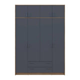 Антресоль Doros Ронди Дуб Артизан/Графит 4 ДСП 160х52х41 DRS-011604 (80737832)