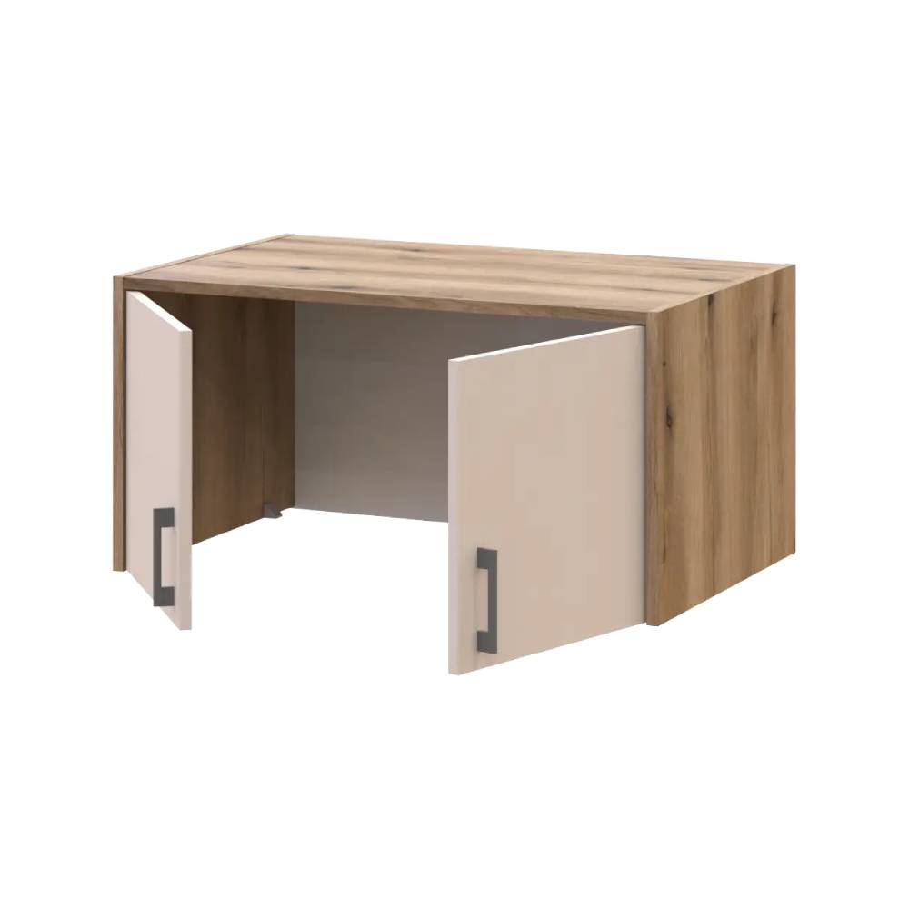 Шкаф для одежды Doros Ронди с антресолью и зеркалом Дуб Артизан/Кашемир 2ДСП 82х52х236 DRS-011678 (80737811)