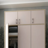 Антресоль высокая Doros Ронди Дуб Артизан/Кашемир 3 ДСП 121х52х65 (DRS-011909)