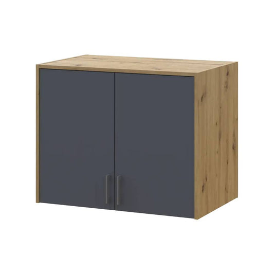 Антресоль высокая Doros Ронди Дуб Артизан/Графит 2 ДСП 82х52х65 (DRS-011905)