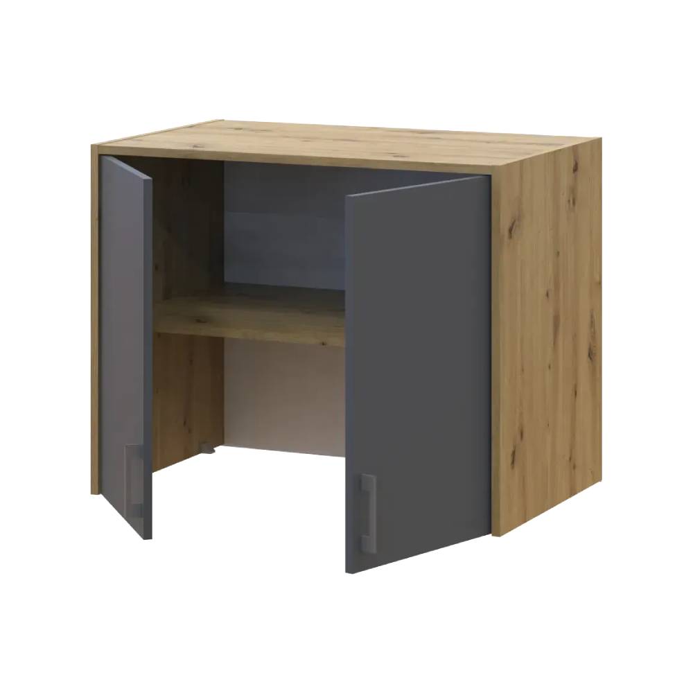 Антресоль высокая Doros Ронди Дуб Артизан/Графит 2 ДСП 82х52х65 (DRS-011905)