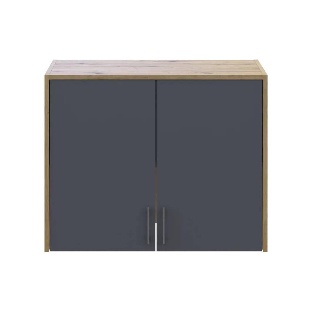 Антресоль высокая Doros Ронди Дуб Артизан/Графит 2 ДСП 82х52х65 (DRS-011905)