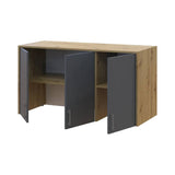 Антресоль высокая Doros Ронди Дуб Артизан/Графит 3 ДСП 121х52х65 (DRS-011906)