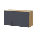 Антресоль высокая Doros Ронди Дуб Артизан/Графит 3 ДСП 121х52х65 (DRS-011906)