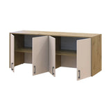 Антресоль высокая Doros Ронди Дуб Артизан/Кашемир 4 ДСП 160х52х65 (DRS-011910)