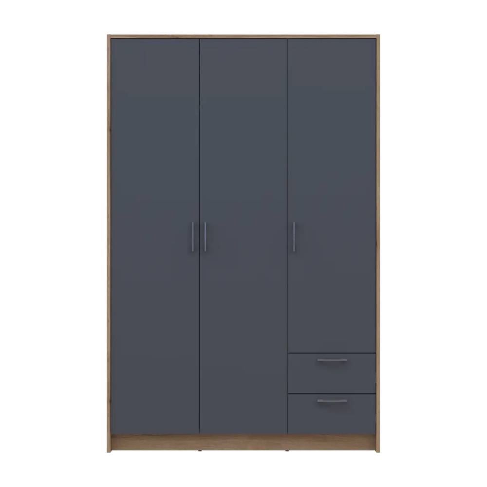 Шкаф для одежды Doros Ронди Дуб Артизан/Графит 3ДСП 121х52х195 DRS-011658 (80737814)