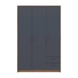Шкаф для одежды Doros Ронди Дуб Артизан/Графит 3ДСП 121х52х195 DRS-011658 (80737814)