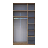 Шкаф для одежды Doros Ронди с антресолью Дуб Артизан/Графит 3ДСП 121х52х236 DRS-011664 (80737818)