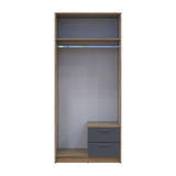 Шкаф для одежды Doros Ронди с антресолью Дуб Артизан/Графит 2ДСП 82х52х236 DRS-011663 (80737808)
