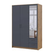 Шкаф для одежды Doros Ронди с зеркалом Дуб Артизан/Графит 3ДСП 121х52х195 DRS-011670 (80737816)