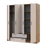 Шкаф для одежды Doros Ронди Дуб Артизан/Кашемир 4ДСП 160х52х195 DRS-011662 (80737825)