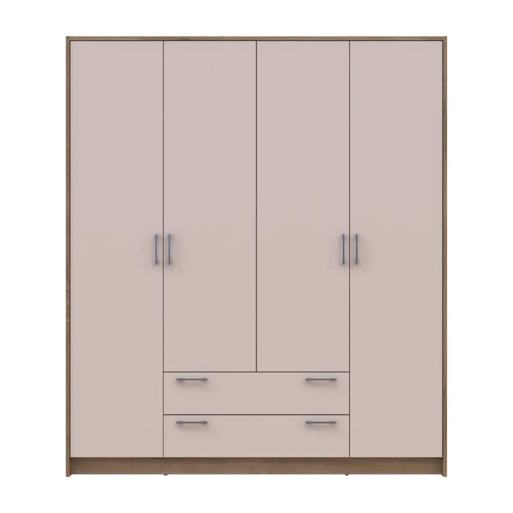 Шкаф для одежды Doros Ронди Дуб Артизан/Кашемир 4ДСП 160х52х195 DRS-011662 (80737825)