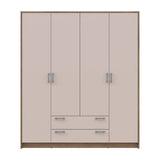 Шкаф для одежды Doros Ронди Дуб Артизан/Кашемир 4ДСП 160х52х195 DRS-011662 (80737825)