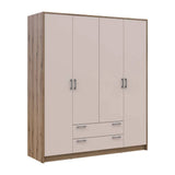 Шкаф для одежды Doros Ронди Дуб Артизан/Кашемир 4ДСП 160х52х195 DRS-011662 (80737825)