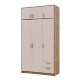 Шкаф для одежды Doros Ронди с антресолью Дуб Артизан/Кашемир 3ДСП 121х52х236 DRS-011667 (80737819)