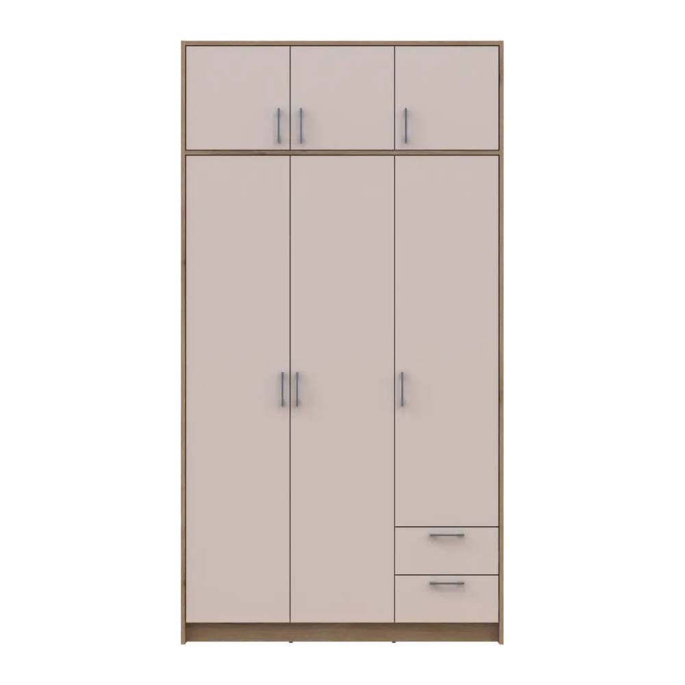 Шкаф для одежды Doros Ронди с антресолью Дуб Артизан/Кашемир 3ДСП 121х52х236 DRS-011667 (80737819)