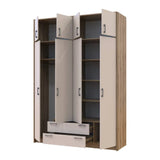 Шкаф для одежды Doros Ронди с антресолью Дуб Артизан/Кашемир 4ДСП 160х52х236 DRS-011668 (80737829)