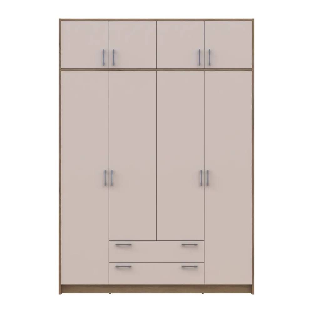 Шкаф для одежды Doros Ронди с антресолью Дуб Артизан/Кашемир 4ДСП 160х52х236 DRS-011668 (80737829)